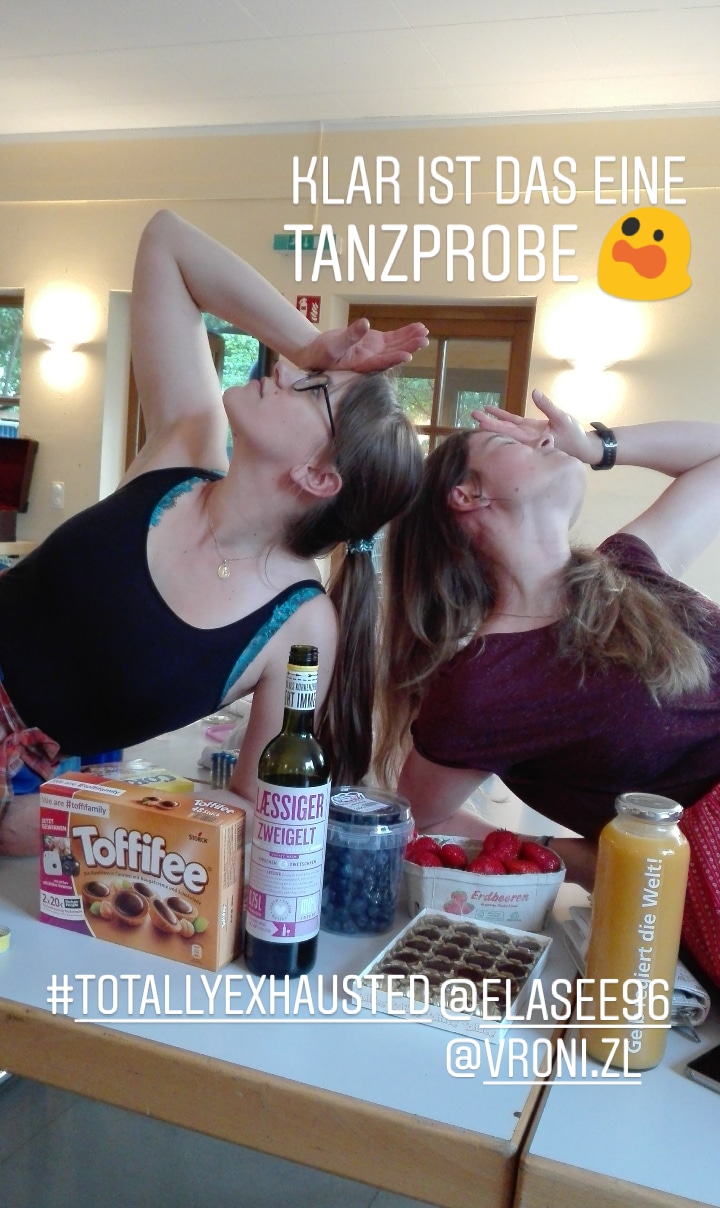 Klar ist das eine Tanzprobe